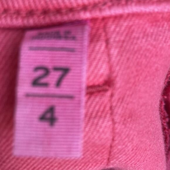 Loft Rose Colored Denim Mini Skirt Size 4 - Picture 8 of 9